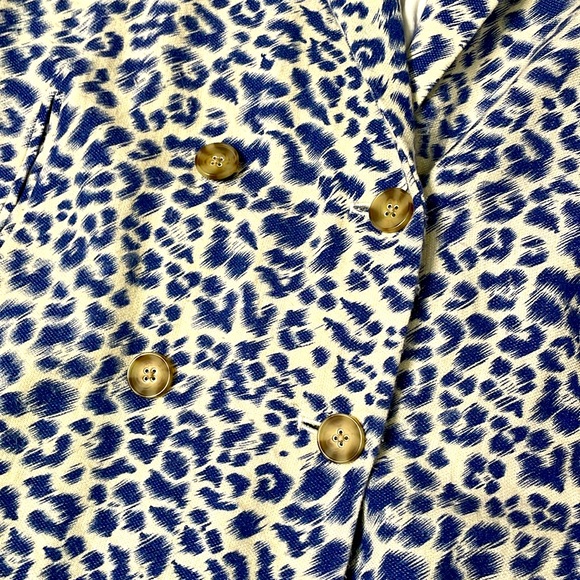 Cartonnier blue leopard blazer - Picture 8 of 10